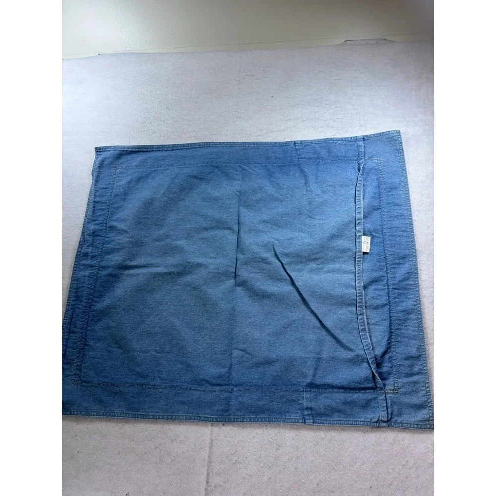 Vintage Eddie Bauer Home Denim‎ Pillow Sham Reversible Pillow Cover Standard